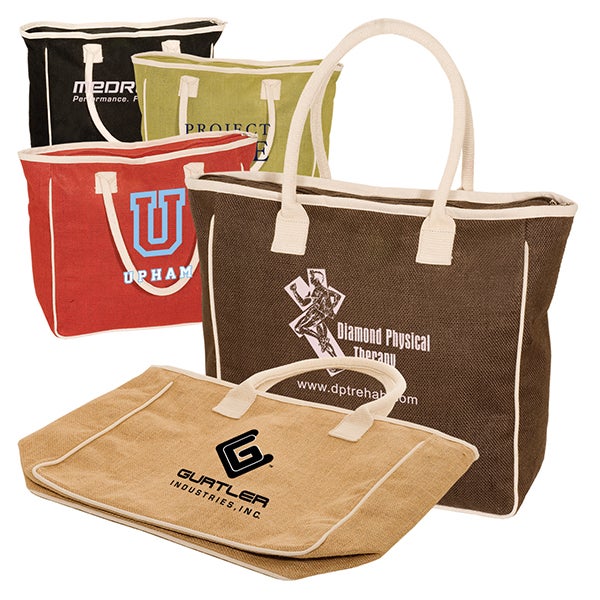 Jute ans Canvas Tote