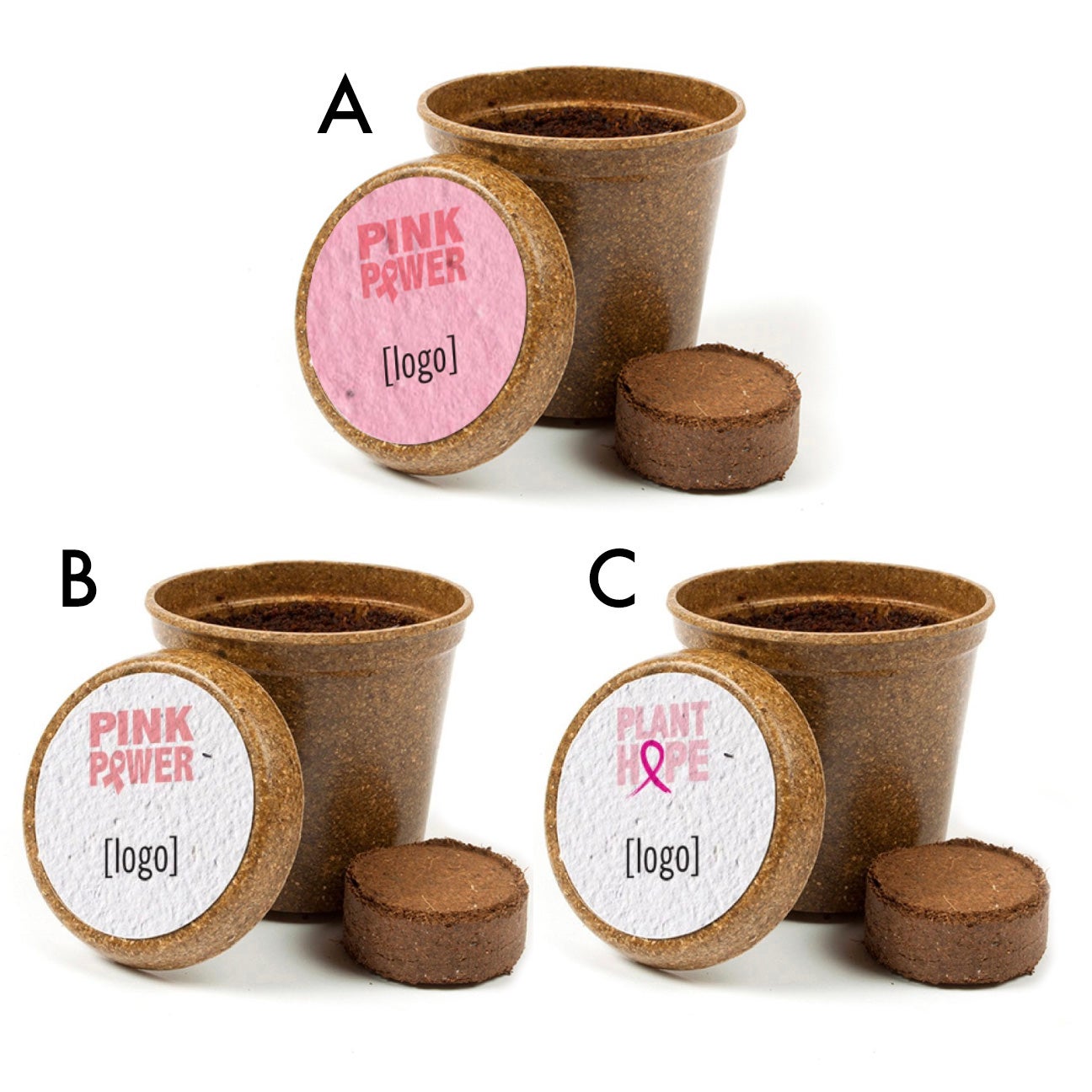 Mini Basic Planter Kit Breast Cancer Awareness