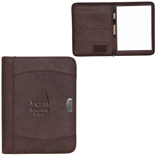 bonded leather notebook portfolio