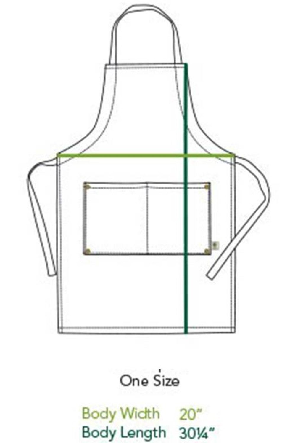 Certified Organic Cotton | Recycled Apron - specifications