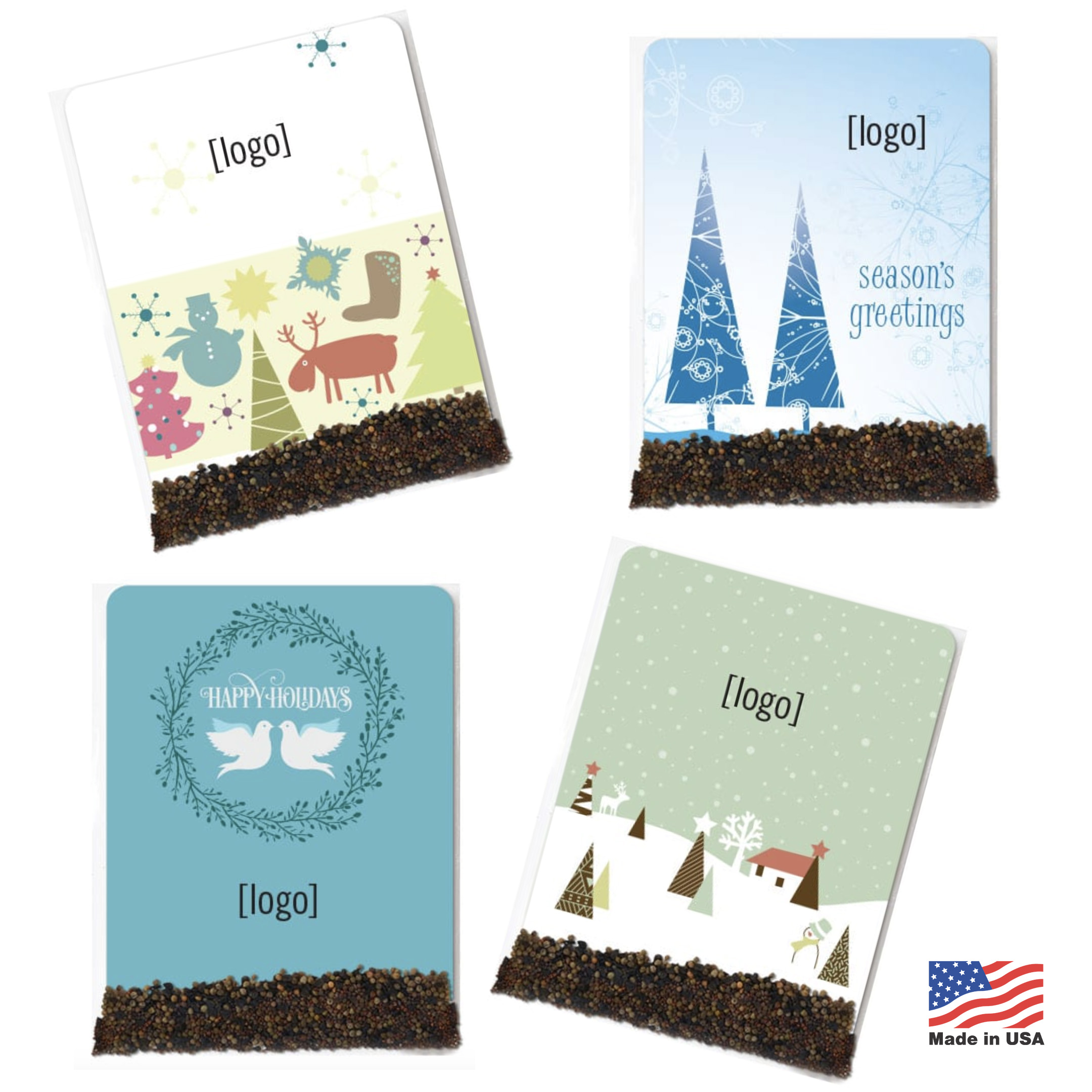 Personalized Flower Seed Packets | Holiday Themed | USA Made