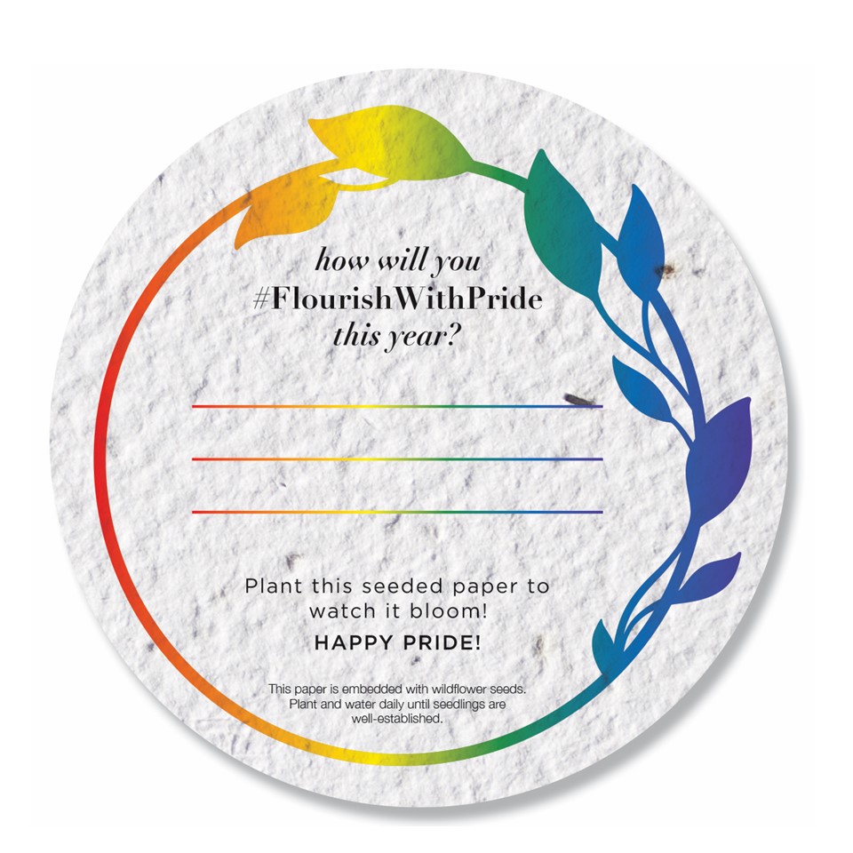 Pride Month Promotion Eco Friendly Seed Paper Coaster