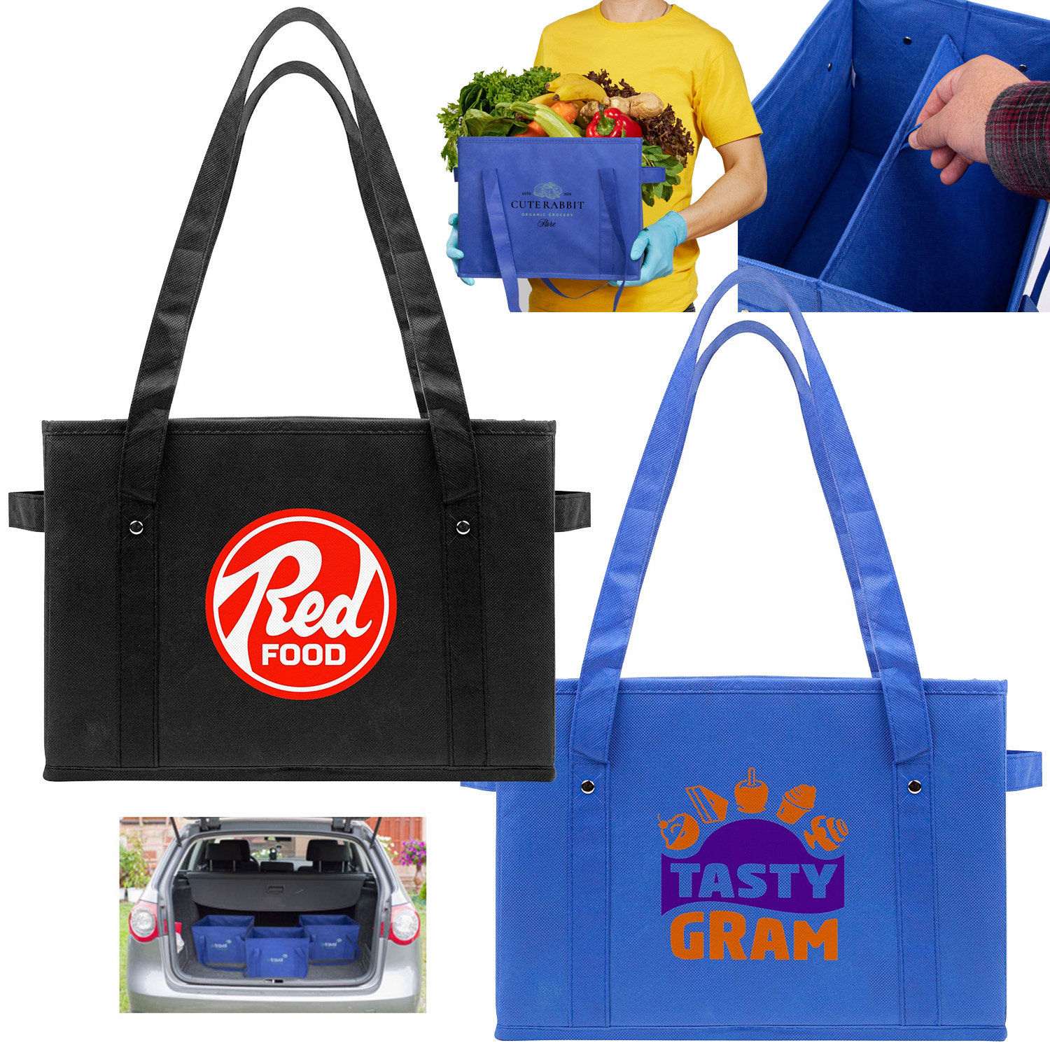 RPET Tote Bag Storage Bin Combo | Recycled