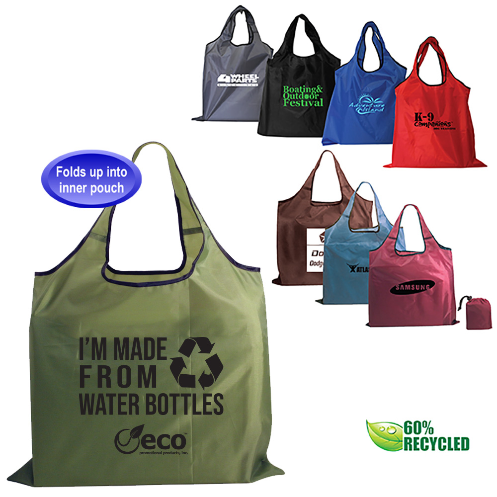 Recycled PET Fold Away Custom Bag