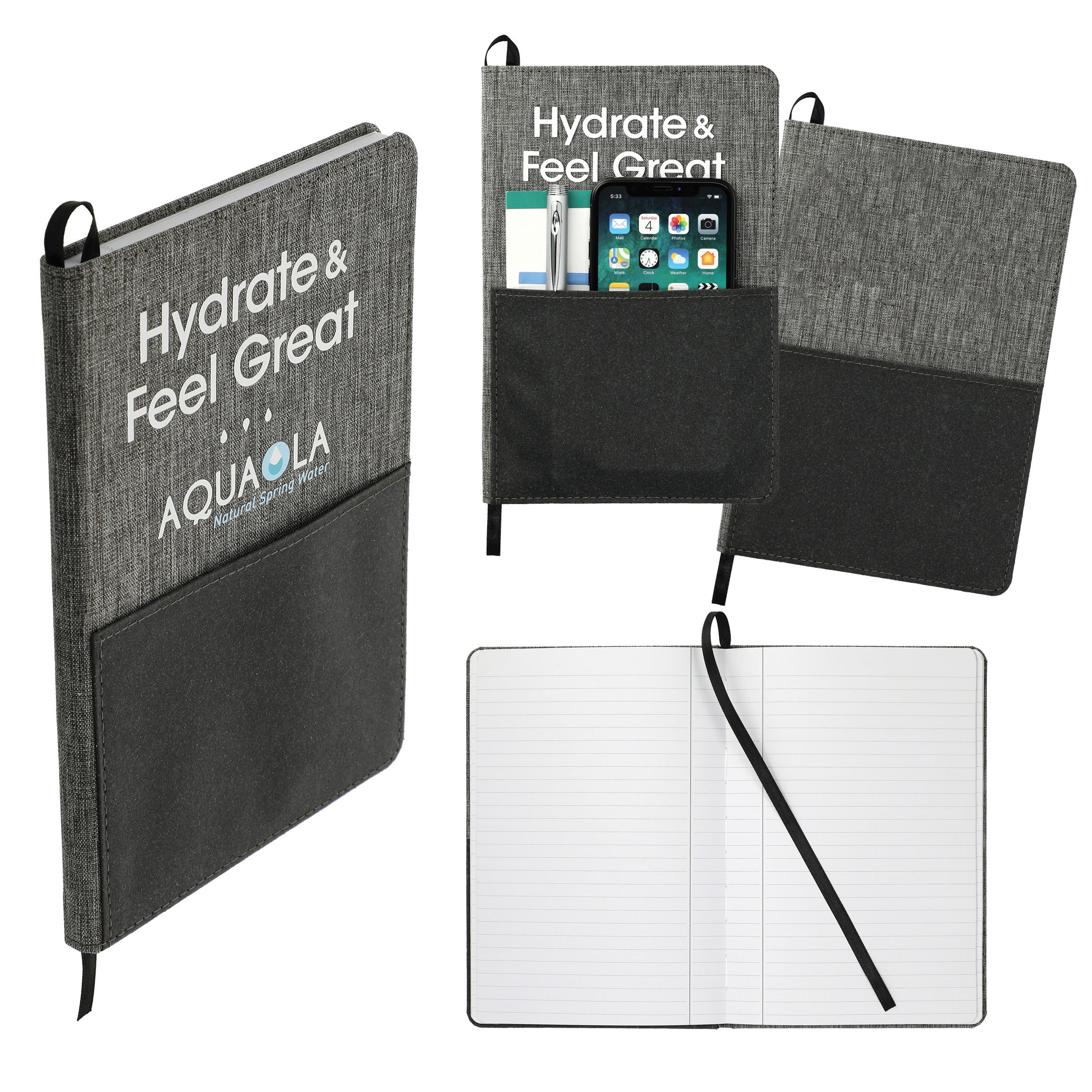 rPET Recycled Journal with Pocket