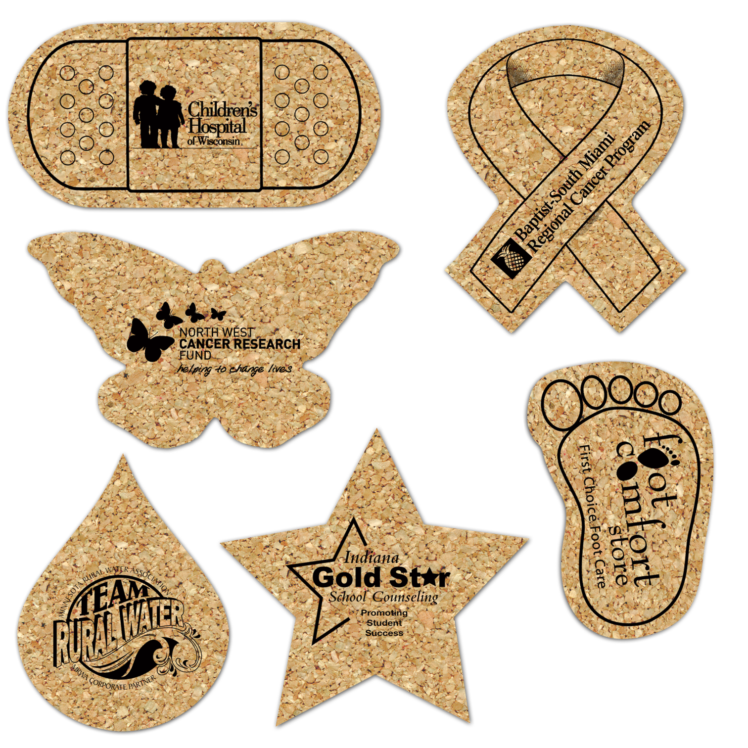 Reclaimed 100% Cork Coasters | 4"