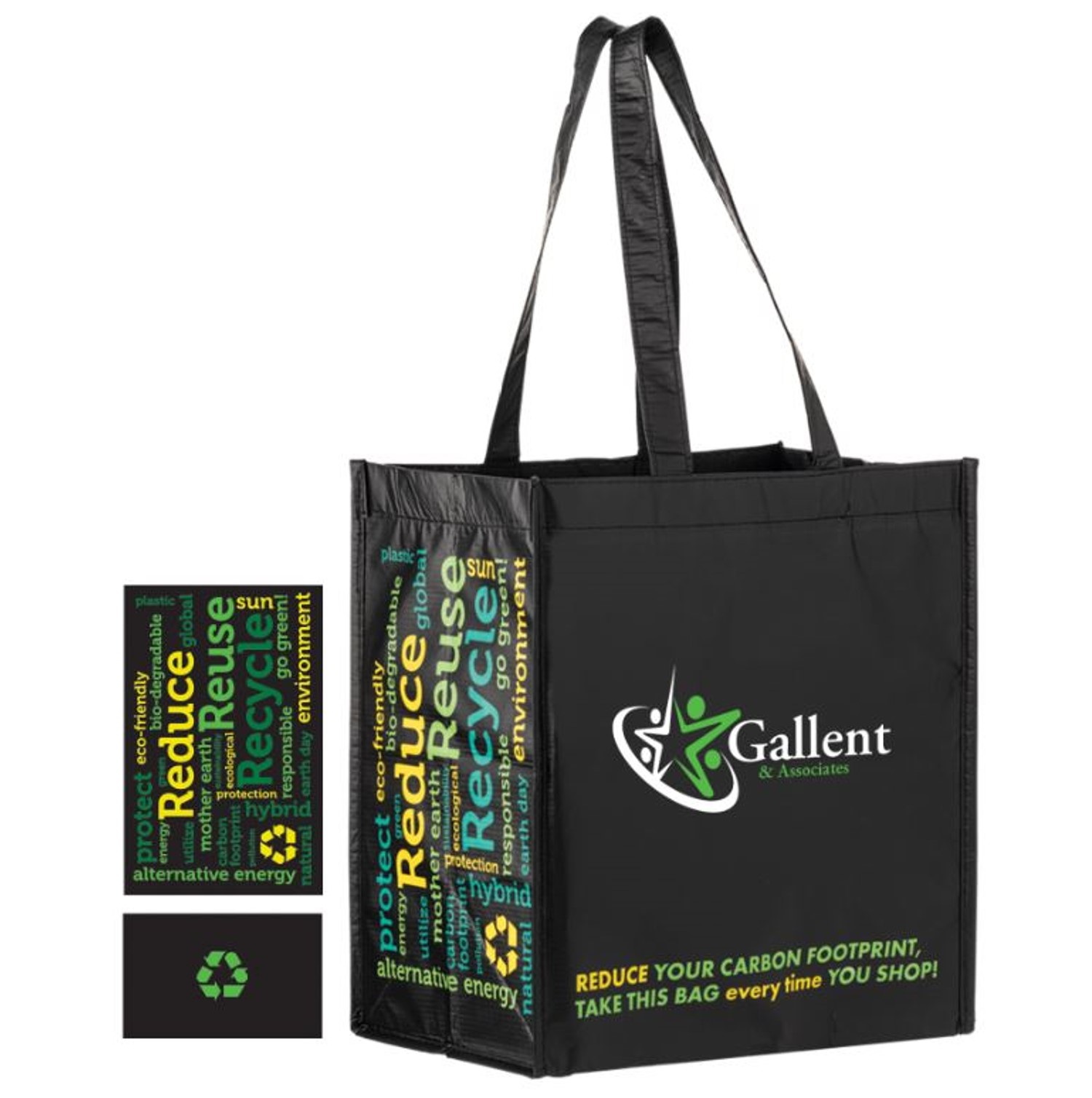 Recycled RPET grocery tote custom-reduce your carbon footprint