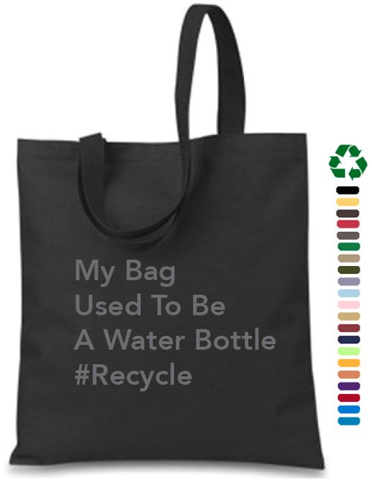 Custom Recycled Water Bottle Tote Bag | 14 W x 15 H