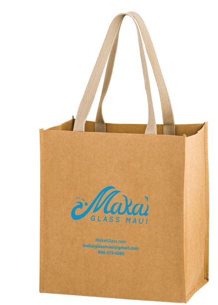 Reusable Kraft Grocery Tote Bag Web Handles Washable Kraft Grocery Bag 