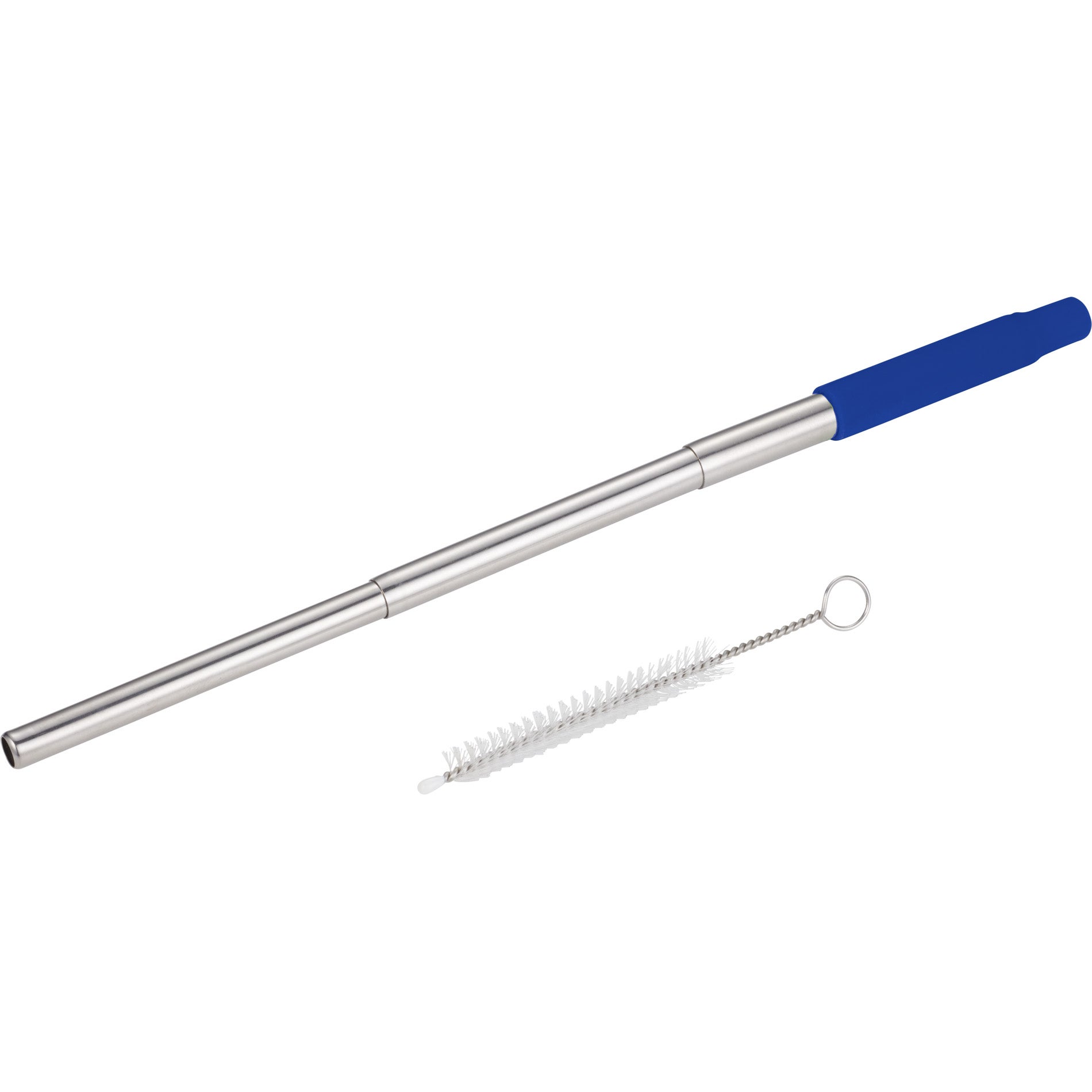 Reusable Stretchable Stainless Steel Straw Set with Clip Collapsible straw