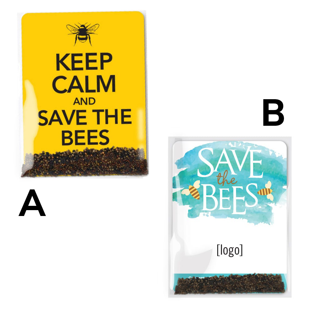 Save the Bees Flower Seed Packets | USA Made | Recycled