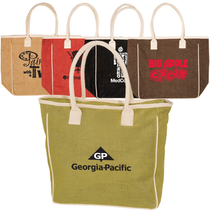 Seville Jute and Canvas Tote