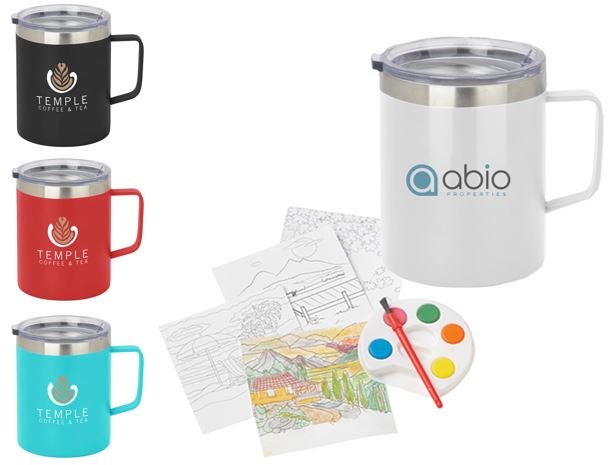 Paint and Sip Coffee Mug Set | Reusable