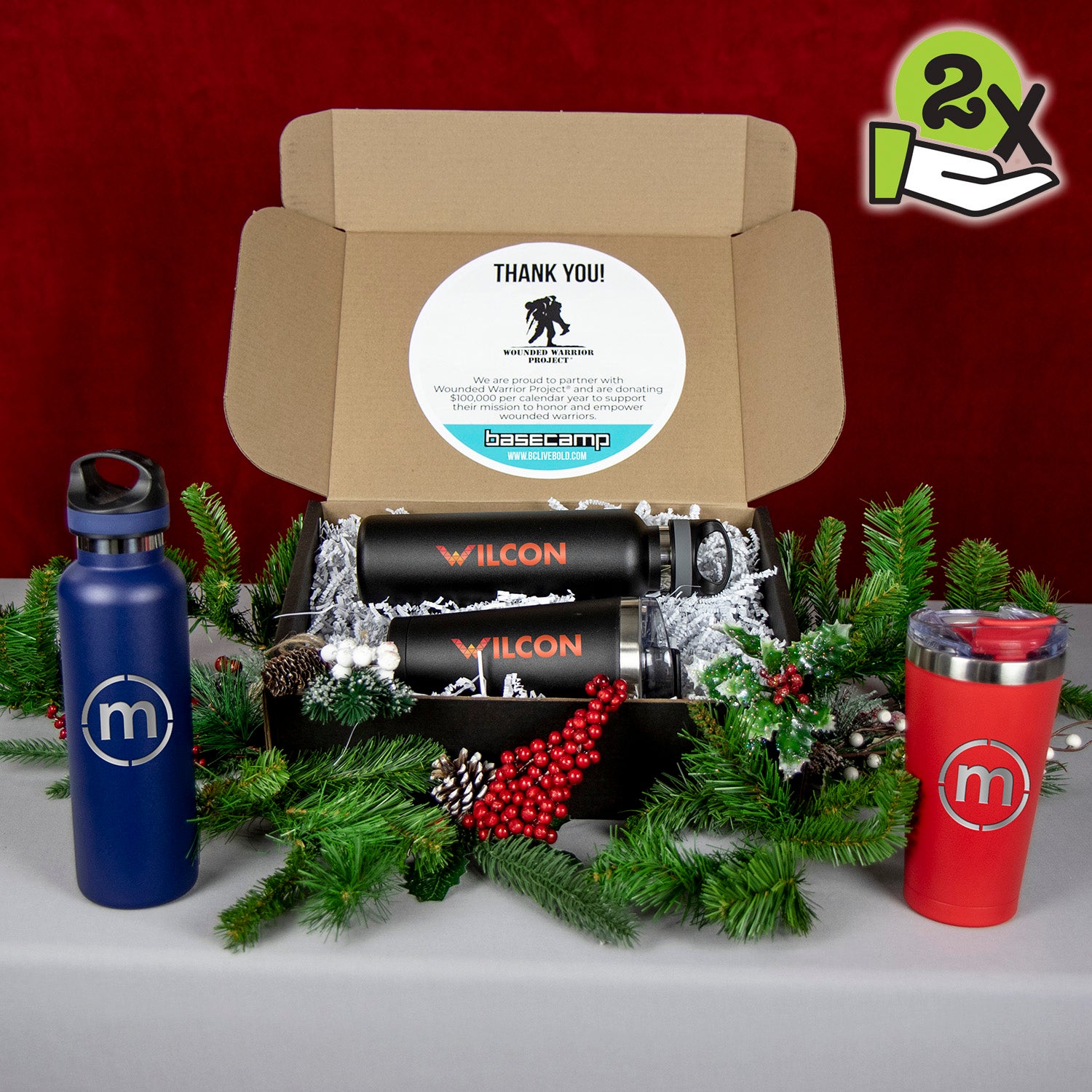 Basecamp Water Bottle & Tumbler Holiday Gift Set