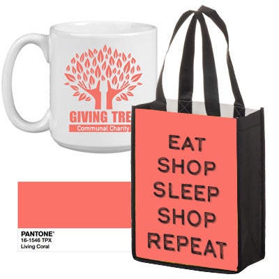 Pantone color of the year living coral promotional products