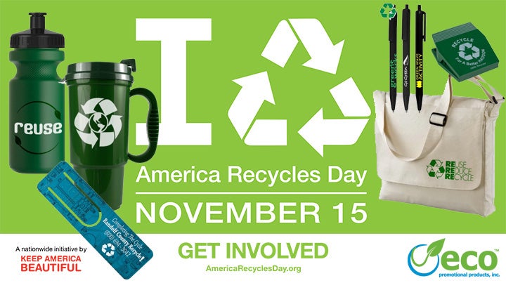 Top 10 Recycled Promotional Products for America Recycles Day Top 10 Recycled Promotional Products for America Recycles Day
