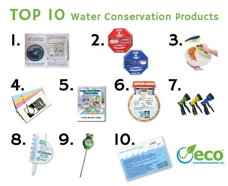 Top 10 Promotional Products for Water Conservation Programs Top 10 Promotional Products for Water Conservation Programs
