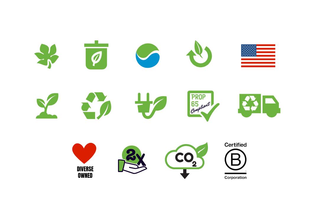 collection of environmental icons