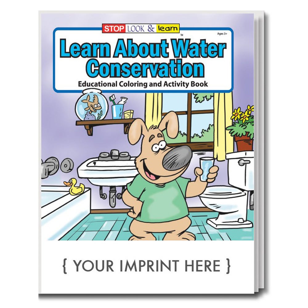 customizable Learn About Water Conservation activity book