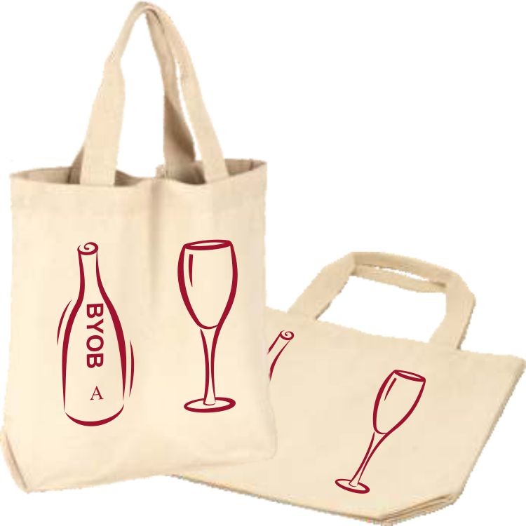 2 Bottle Wine Carrier | Recycled | Cotton Canvas